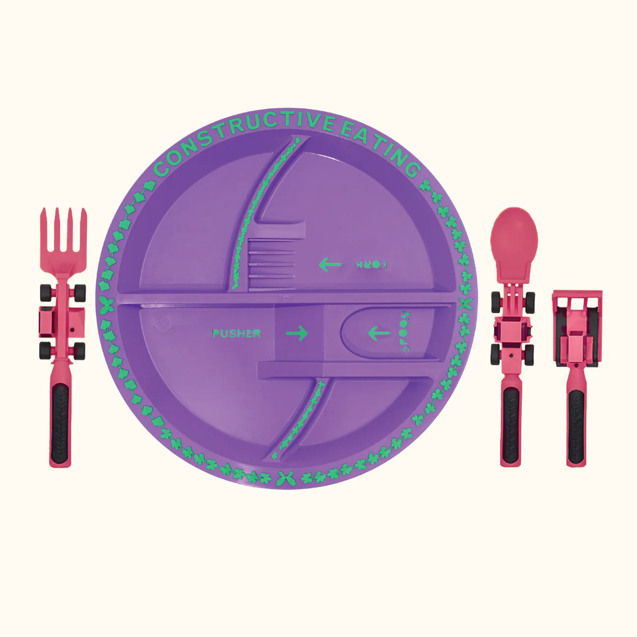 Constructive Eating - Çocuklar İçin Şantiye Tabağı